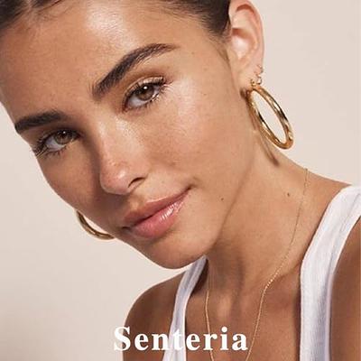  Senteria 5Pairs Small Hoop Earrings for Women Men