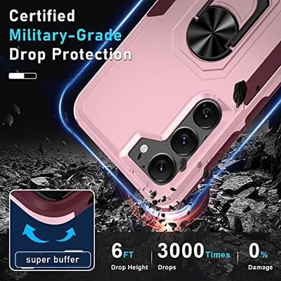 For Samsung Galaxy S23 Case, Samsung S23 Case With 2x [9h Glass Screen  Protector]1 X [camera Lens Protector][military Grade Protection]built  In[magnet