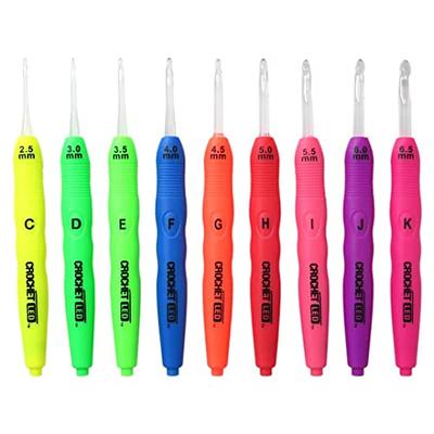 12/15/18/20/25mm Crochet Hooks Large Sizes Plastic Crochet Needles  Ergonomic Crochet Hook DIY Yarn Weave Handmade Tool