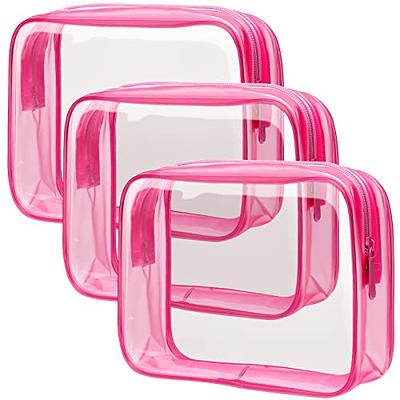 PACKISM Clear Toiletry Bag - 3 Pack TSA Approved Toiletry Bag