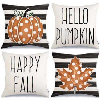 Fall Decor Pillow Covers 18X18 Set Of 4 Outdoor Fall Pillows