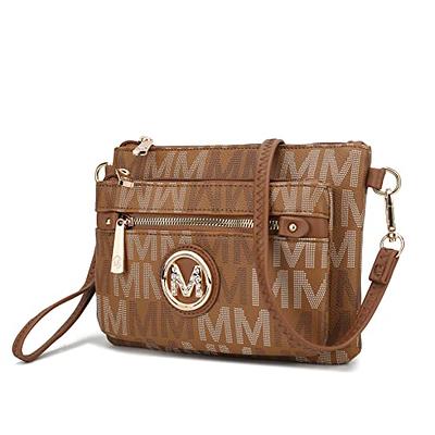 MKF Collection Crossbody Bags for women, Signature Crossover bag Adjustable  strap Messenger Cross body handbag Purse