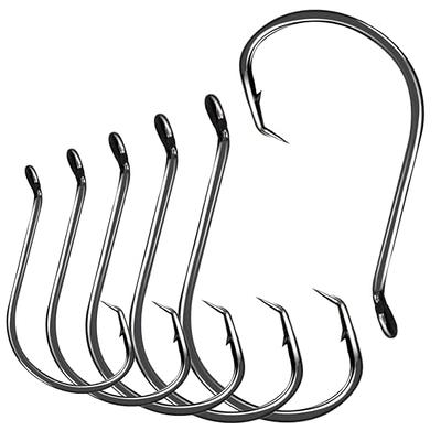 100Pcs 10 Sizes High Carbon Steel Fishing Hook Catfish Hook with