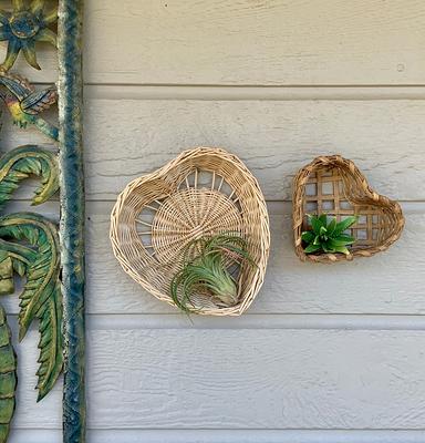 Wicker Heart Baskets