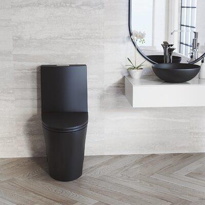 Swiss Madison Voltaire One-Piece Elongated Toilet Side Flush 1.28 GPF - SM-1T114, Matte Black