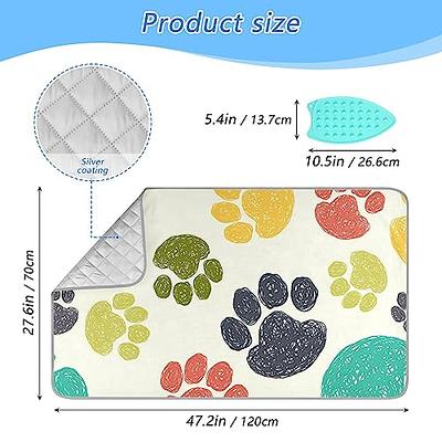 Ironing Blanket, Magnetic Mat Laundry Pad, 33x 18, Gray, Washer