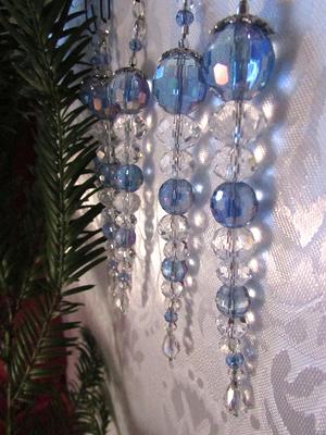 20pcs Clear Chandelier Icicle Crystals Prisms Hanging Crystal Bead