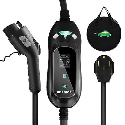 BESENERGY 40 Amp EV Charger Level 2 NEMA 14-50 220V-240V Upgraded J1772  Portable EV Charging Cable, 25 ft Electric Vehicle Charger Compatible with  All