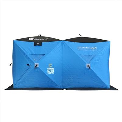 Clam X400 Thermal 4-Person to 6-Person Outdoor Portable Pop Up Ice Fishing  Shelter Tent - Yahoo Shopping