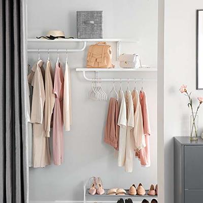 SONGMICS 50 Pack Velvet Hangers, Non Slip Hangers With Rose Gold