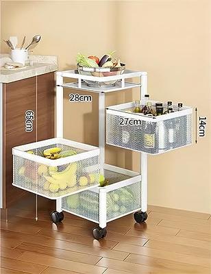 Kitchen Storage Rack-Rotating Vegetable Rack Multi-Layer Household Storage  Shelf