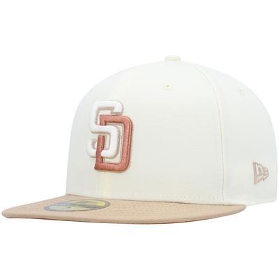 Men's New Era Cream Arizona Diamondbacks Chrome Evergreen 59FIFTY Fitted Hat