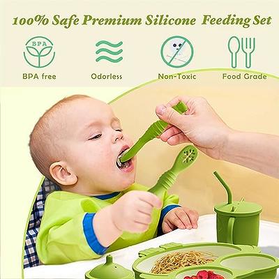 Mimorou 16 Pack Baby Feeding Supplies Set Silicone Baby Led