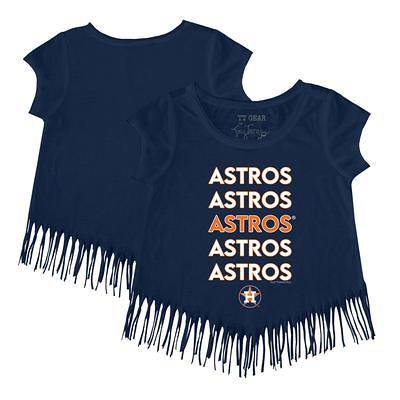 Infant Tiny Turnip White Houston Astros Stacked T-Shirt