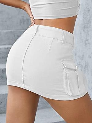 Cargo Skirt Jean Skirt Mini Skirt y2k Jean Skirt for Women Cargo