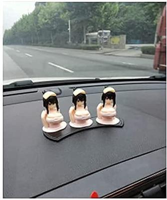 Chest Shaking Girl Car Dashboard Anime Statue Cute Car Ornaments