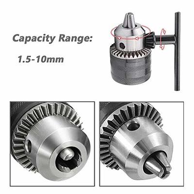 Mesee 1.5-10mm Capacity Keyed Drill Chuck with 1/2 Square Female