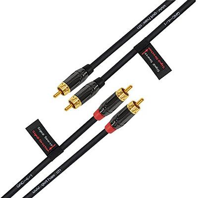 Pro Audio 1/4 inch Mono TS to RCA Male Cables - Custom Cable Connection