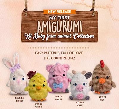 CIRCULO Círculo Amigurumi Crochet Kit - Baby Farm - All Included