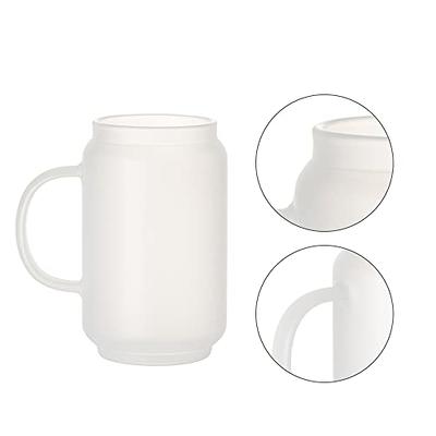 PYD Life 2 Pack Sublimation 40 OZ Tumblers with Handle Blanks White Coffee  Mugs Insulated Reusable Travel Cups with Lid and Stainless Straw for