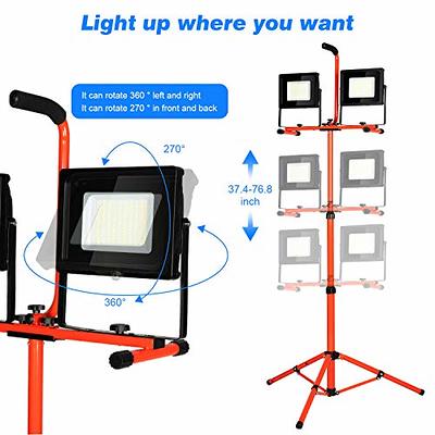 Dual Portable Work Lights with Stand