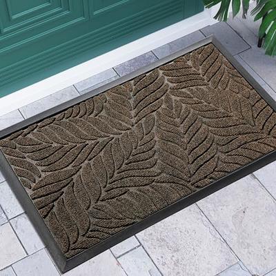 Rubber-Cal Outdoor Christmas Doormat Kit - 2 Coco Coir Doormats & 1 Herringbone Boot Scraper