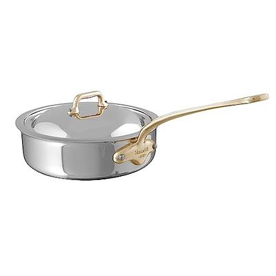 Mauviel M'COOK B 5-Ply Polished Stainless Steel Sauce Pan With Lid