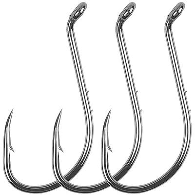  Dr.Fish 100 Pack Baitholder Hooks, Gold Fishing Hooks