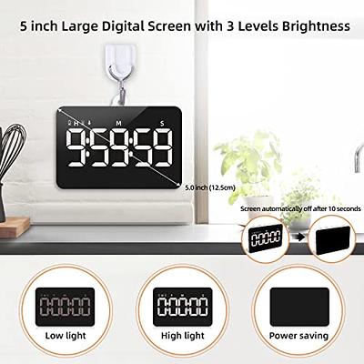 4 Pack Digital Kitchen Timer for Teacher Classroom Small Timers for Kids  Magnetic Stand ON/Off Switch