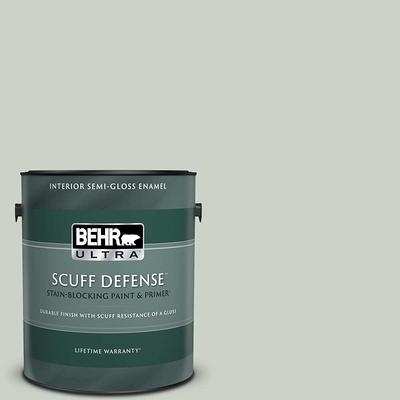 BEHR MARQUEE 1 qt. #ICC-77 Sage Green Semi-Gloss Enamel Exterior