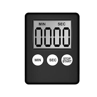 6 Pack Small Digital Kitchen Timer Classroom Timers for Kids, Kitchen Timer  for Cooking with 6 Pieces Lanyard Magnetic Back and ON/Off Switch Second