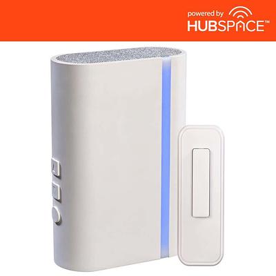 Wi-Fi Bluetooth Outdoor Plug 15 Amp 120-Volt Smart Hubspace Wireless Black