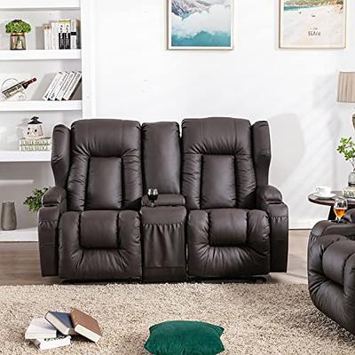 Oqqoee Loveseat Recliner Faux Leather