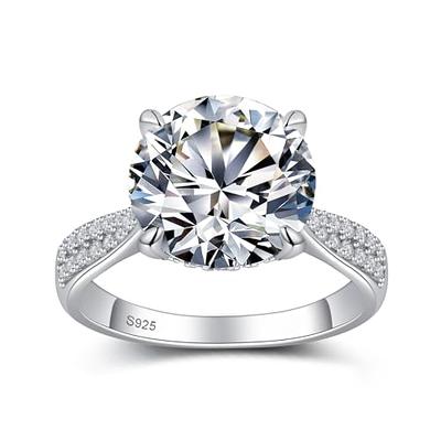 Minimalist 925 Silver Engagement Ring – VerveJewels