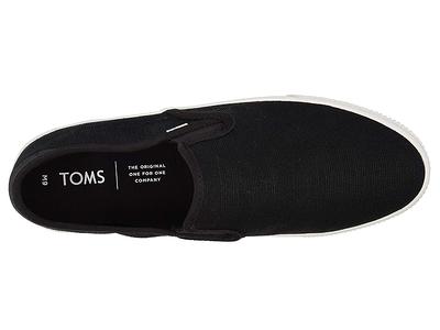 Drizzle Grey Heritage Canvas Mens Baja Slip-Ons Topanga Collection | TOMS