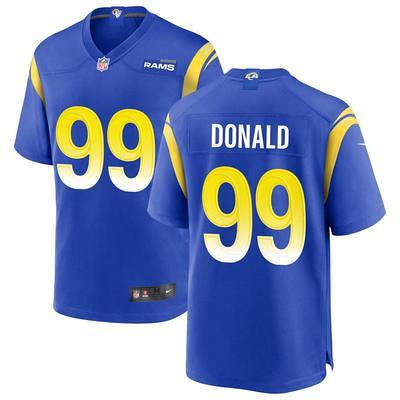 Men's Nike Aaron Donald White Los Angeles Rams Name & Number T-Shirt