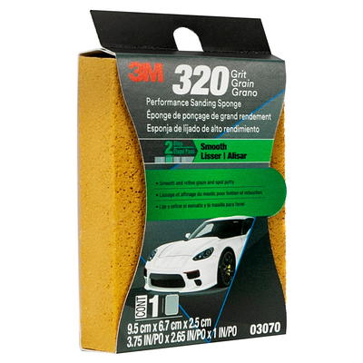 3M 4.5 in. x 2.5 in. x 1 in. 120 Fine-Grit Block Sanding Sponge (3