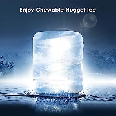 Countertop Nugget Ice Maker, 33lbs/24H, Chewable Pebble Ice, Auto Self  Cleaning, Crushed Pellet Ice Makers for Home, Kitchen, Office