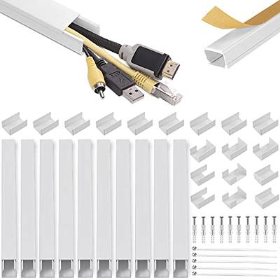 157 Cable Cover Kit - Cord Hider For Wall Mounts- Paintable Cable