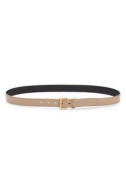 Saint Laurent Logo Slim Leather Belt in Red Agate at Nordstrom, Size 75 -  Yahoo Shopping