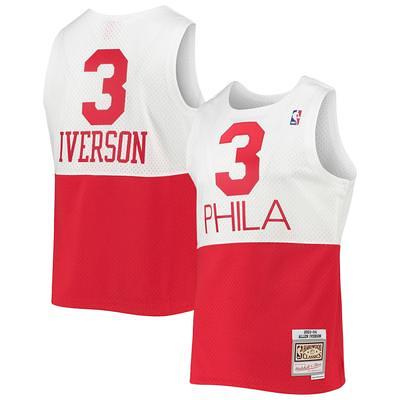 Women's Mitchell & Ness Allen Iverson White Philadelphia 76ers 2000 Doodle Swingman Jersey