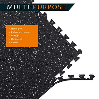 24 Square feet / 6 Interlocking Foam Tiles Thick Exercise Mat