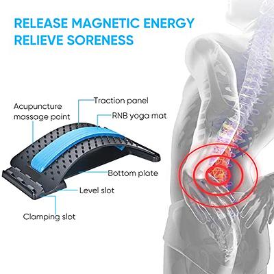 Back Stretcher Multi-Level Lumbar Support Adjustable Back Massager with  Acupressure Points Spine Deck Back Pain Relief Device for Relieving  Herniated