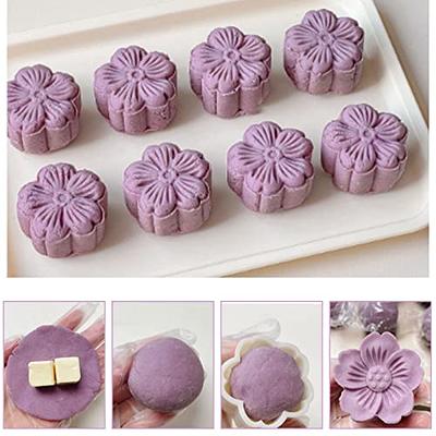 Chinese flower mooncake press mold, hand pressed mooncake dessert