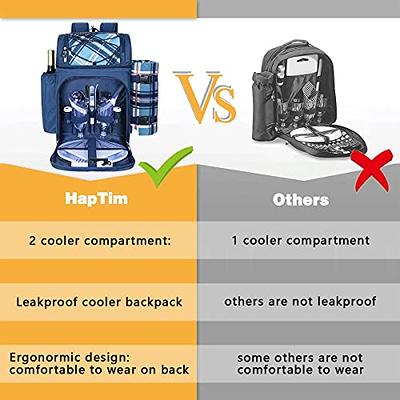 Haptim Hap Tim Cooler Backpack 30 Cans Insulated Backpack Cooler Lightweight Leak-Proof Soft Cooler Bag Large Capacity For Men