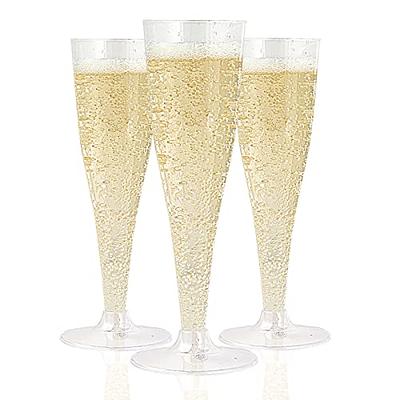 Lifecapido 6 Pack Stemless Double Insulated Champagne Flute Tumbler with  Lid, 6 Oz Unbreakable Reusable Cocktail