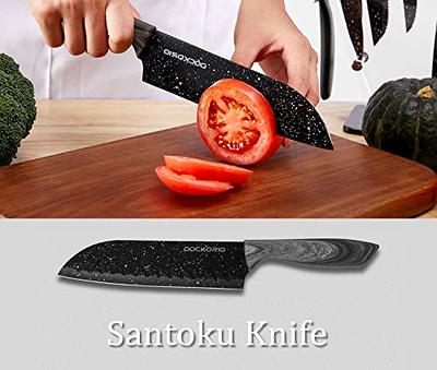 Dockorio all in one Kitchen Knife Set with Block, 19 PCS High Carbon  Stainless Steel Sharp Serrated Steak Knives Set, Chef Knives, Bread Knife,  Scissor, Sharpener, - Yahoo Shopping