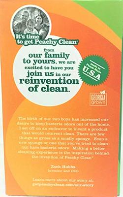 Peachy Clean Kitchen Scrubber Peach Fragrance 3pk