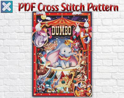 Disney Cross Stitch Pattern / Dumbo Cross Stitch Pattern / Elephant PDF Cross  Stitch Chart / Instant Printable PDF Chart - Yahoo Shopping