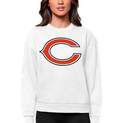 Chicago Cubs Antigua Victory Chenille Pullover Hoodie - Heather Gray